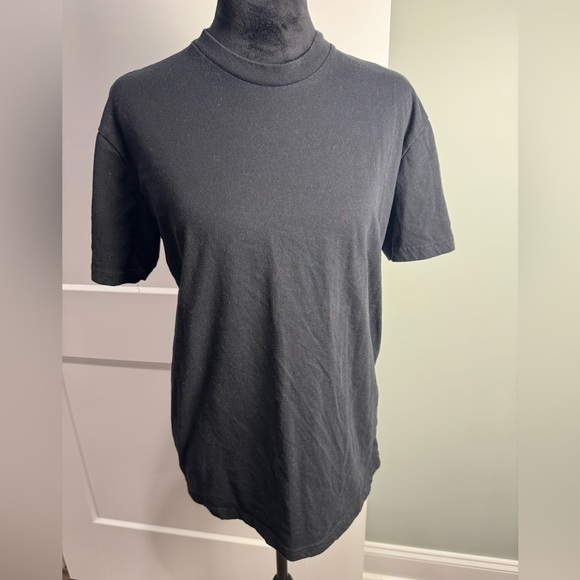 True classic Classic Crew Neck cotton straight cut black sage 2 shirts - Picture 2 of 6